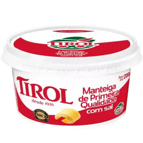 Manteiga Tirol com Sal 200gr