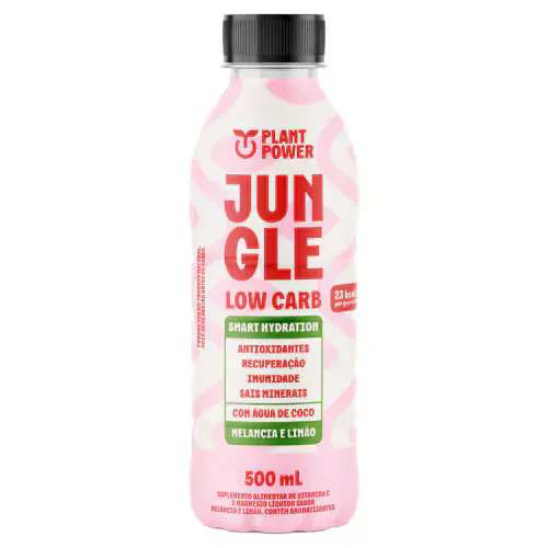 Isotônico Jungle Low Carb Melancia e Limão com Água de Coco Plant Power 500ml