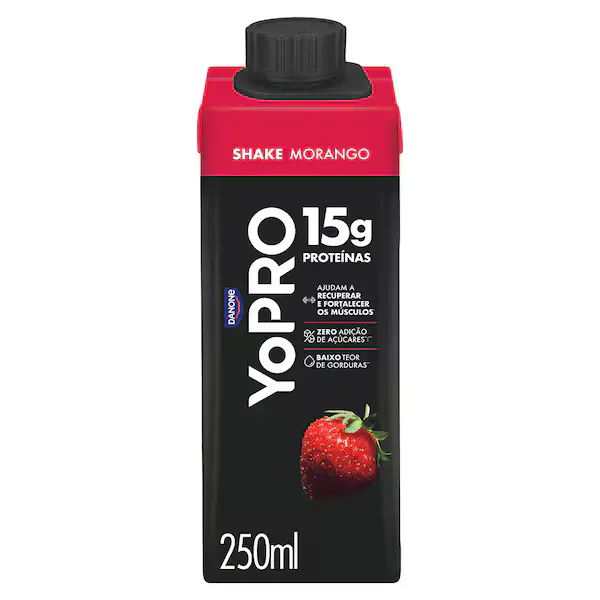 Yopro Bebida Láctea Uht Morango 15g de Proteínas 250ml