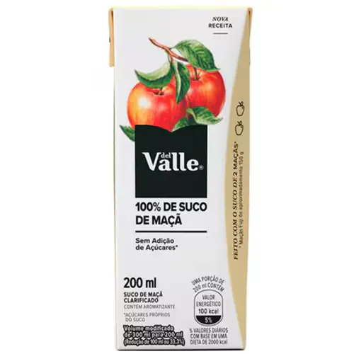 Suco Del Valle 100% Maçã 200ml