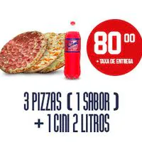 COMBO: 3 Pizzas Grandes + Refri 2L