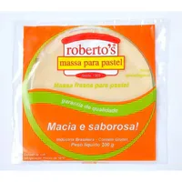 Massa Fresca para Pastel Roberto's Redondo Embalagem 200g