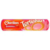 Biscoito Recheado Tortinha de Morango Marilan 140g
