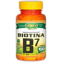 Vitamina B7 Biotina 500mg 60caps Unilife