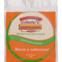 Massa Fresca para Pastel Roberto's Redonda Embalagem 400g