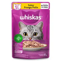 Sachê Whiskas Para Gatos Adultos - Sabor Frango Ao Molho  85g