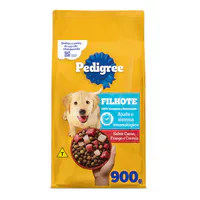 Ração Para Cães Filhotes Sabor Carne, Frango e Cereais Pedigree 900g
