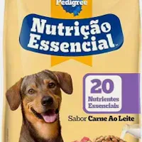 Pedrigree Nutrição Essencial Ração Seca Adulto Sabor Carne Ao Leite 900g