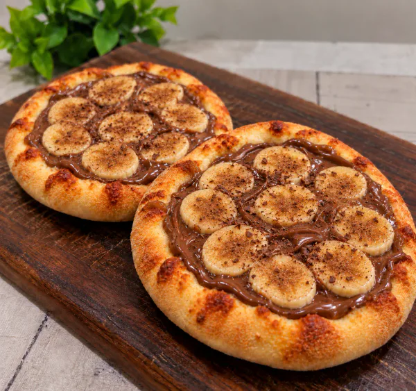 Esfiha - Banana com Chocolate (com canela)
