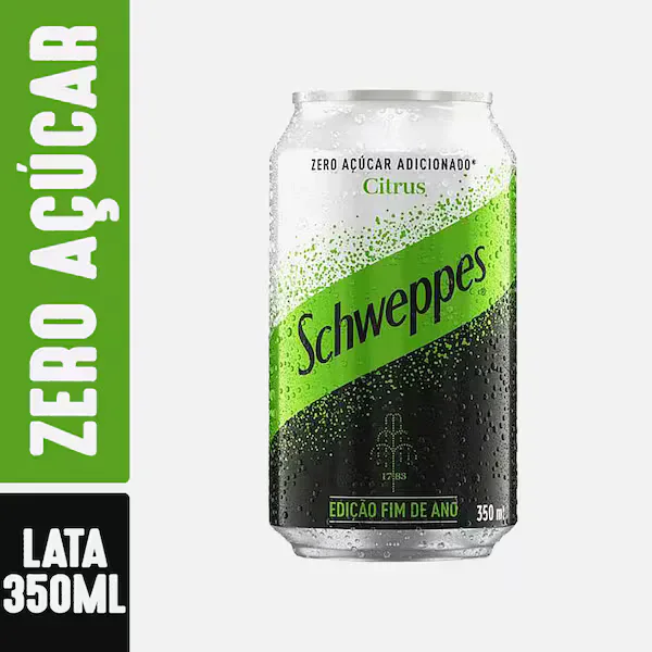 Refrigerante Citrus Schweppes Zero Leve Em Açucares 350ml
