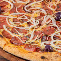 Pizza Calabresa Paulistana s/ muçarela 35cm (8 fatias)