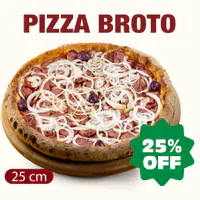 Pizza Broto 25cm Com 25% Off