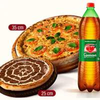 Combo Supremo: 1 Pizza Grande + 1 Pizza Broto + Refri 1,5 L