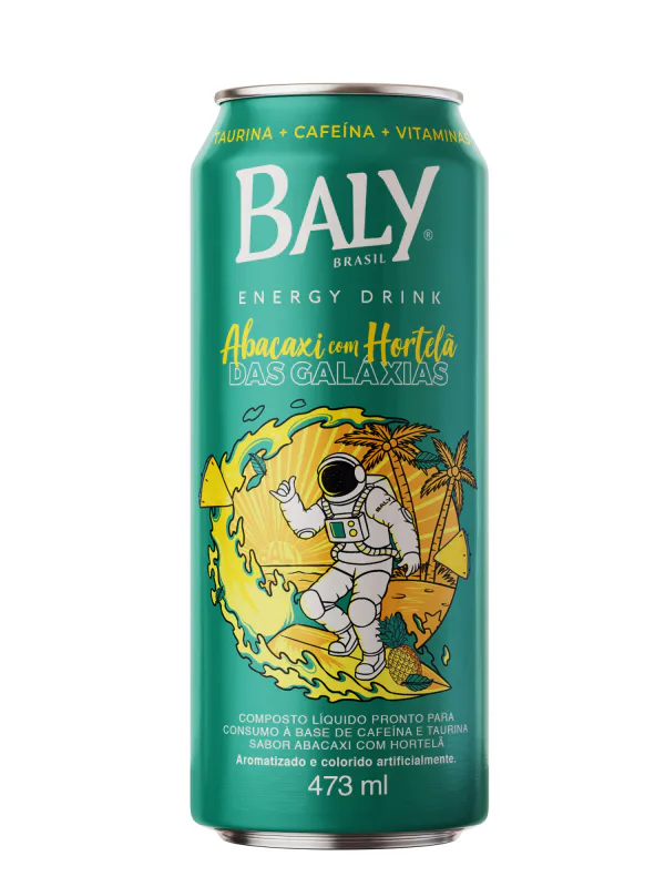 ENERGETICO BALY ABACAXI COM HORTELÃ SEM ACUCAR 473ML