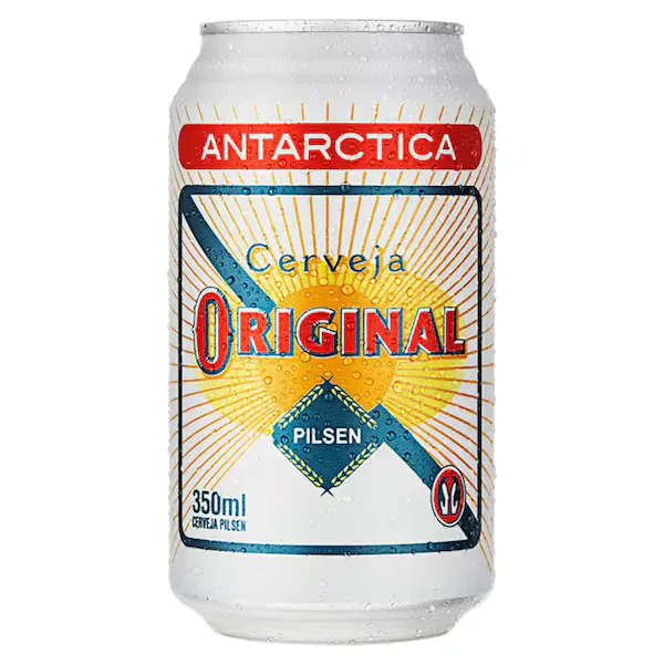 Cerveja Pilsen Antarctica Original Lata 350ml