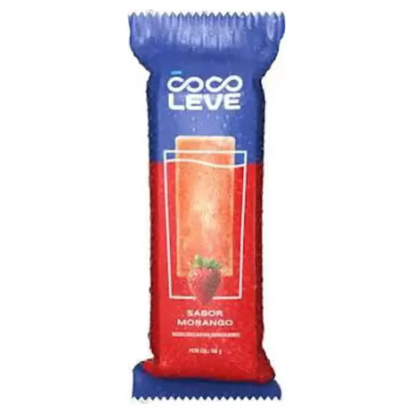 Gelo Coco Leve Para Drink Morango 190ml