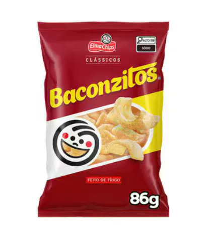 Salgadinho Bacon Elma Chips Baconzitos 86g