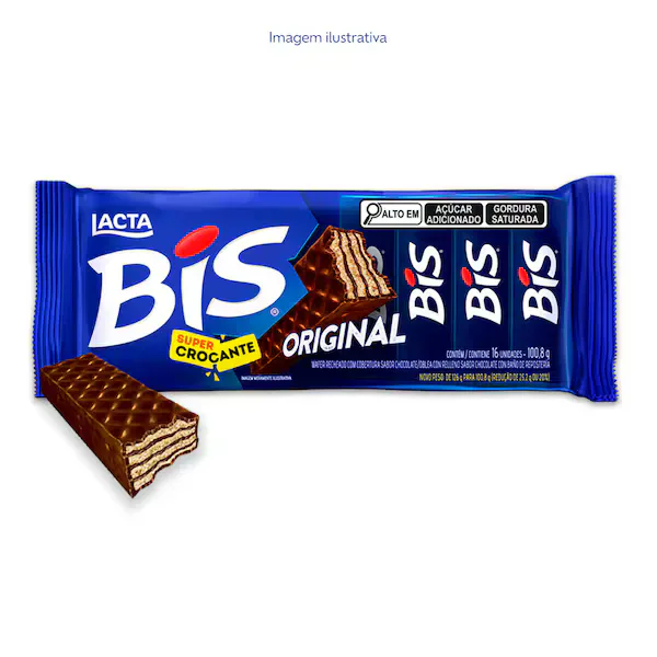 Chocolate Bis Original Ao Leite 100,8g