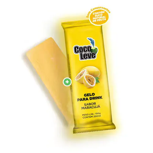 Gelo Sabor Maracujá Coco Leve 190ml