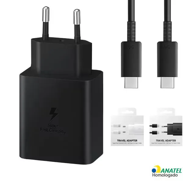 Kit Fonte 25w E Cabo Usb C Lehmox