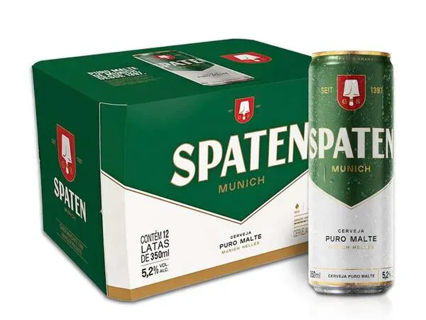 Cerveja Spaten Lata 350ml Cx C/12un