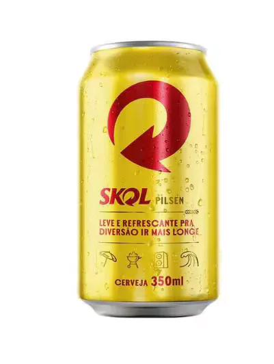 Cerveja Pilsen Lata Skol 350ml