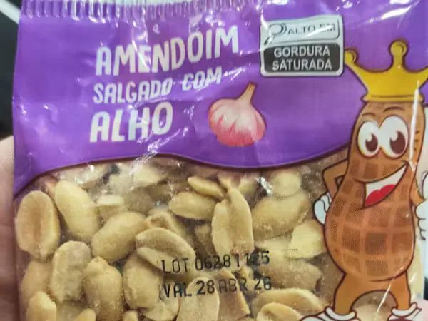 Amendoim Salgado Com Alho 40 G