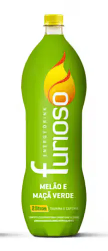 Bebida Energética Sabor Maçã Verde E Melão Energético Furioso 2L