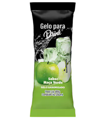 Gelo Saborizado Coco Leve Maçã Verde 190g