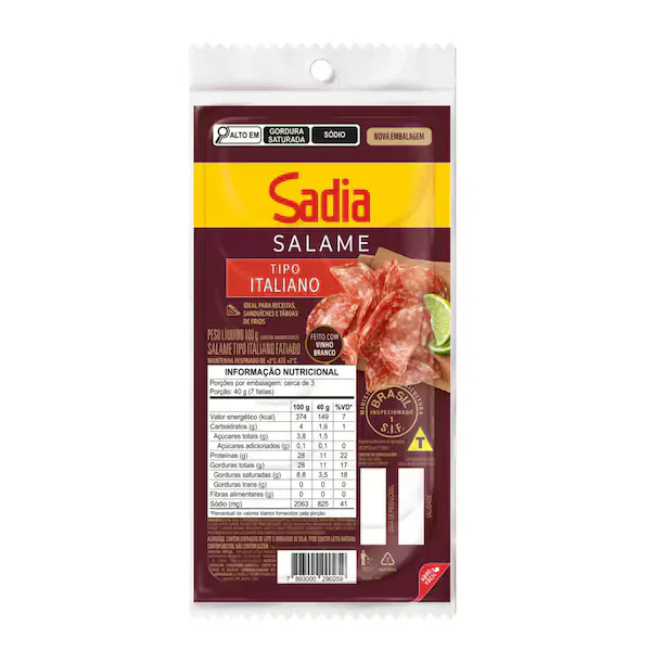 Salame Tipo Italiano Sadia 100g