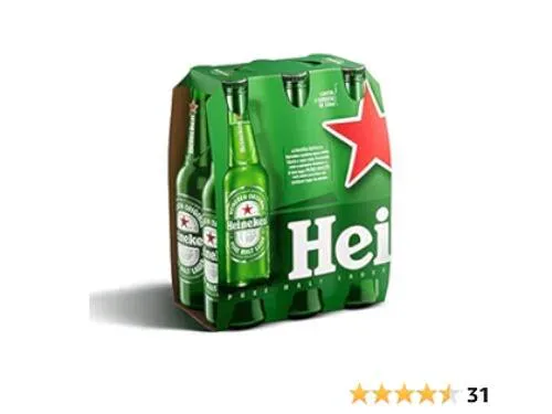 Cerveja Heineken Long Cx C/6 330ml