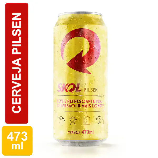 Cerveja Skol 473ml Latão Unidade