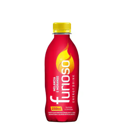 Bebida Energética Furioso Melancia e Morango 250ml
