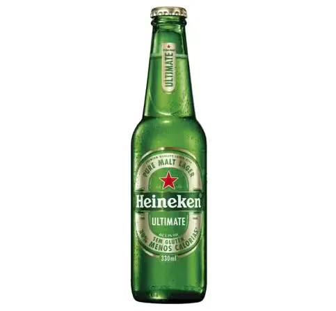 Cerveja Lager Puro Malte Sem Glúten Heineken Ultimate Garrafa 330ml